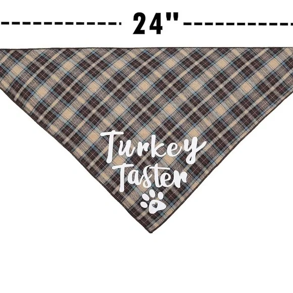 2 Thanksgiving & 2 Christmas Bandana for Dogs NEW - Picture 3 of 5